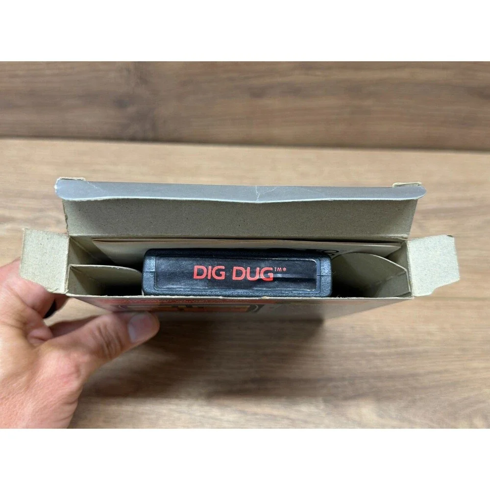 Dig Dug (Atari 2600, 1983) Complete CIB w/ Manual, Warranty Card & Original Box